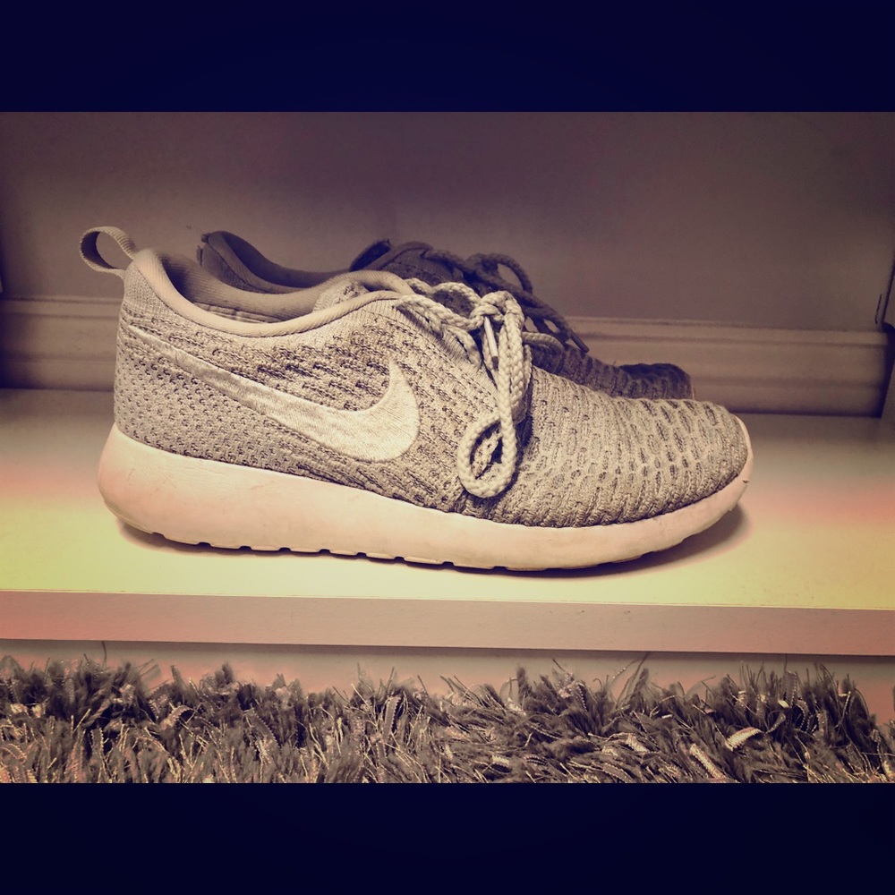 Gray Nike Flyknit Sneakers